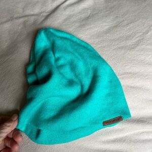 Eddie Bauer Slouch Skull Beanie Blue Green Teal